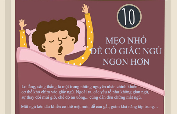 10 mẹo đơn giản giúp cải thiện tình trạng mất ngủ hàng đêm