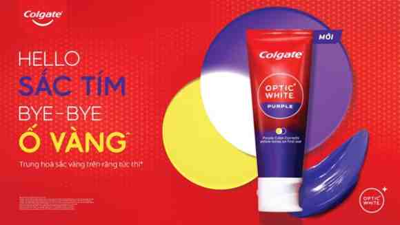 Colgate lần đầu tiên ra mắt Kem đánh răng: Colgate Optic White Purple