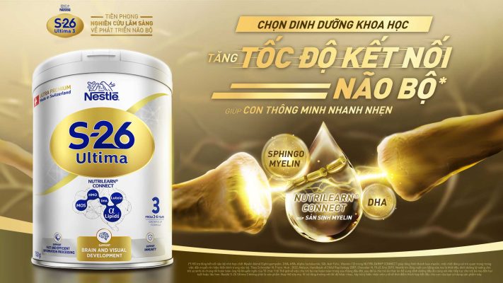 Nestlé chính thức giới thiệu sản phẩm dinh dưỡng khoa học S-26 Ultima 3 tiên phong nghiên cứu lâm sàng về tăng tốc độ kết nối não bộ